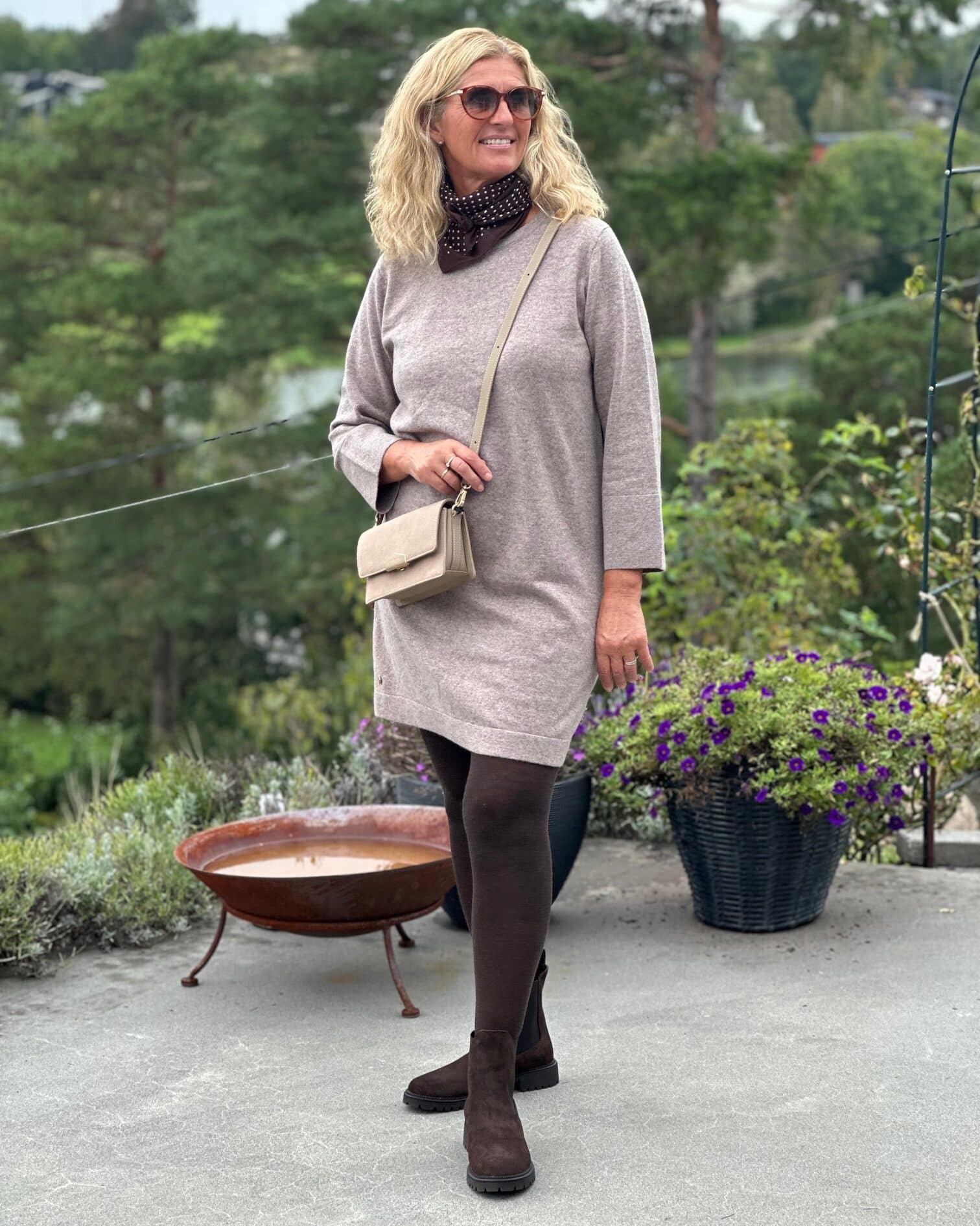 Maddie round neck dress