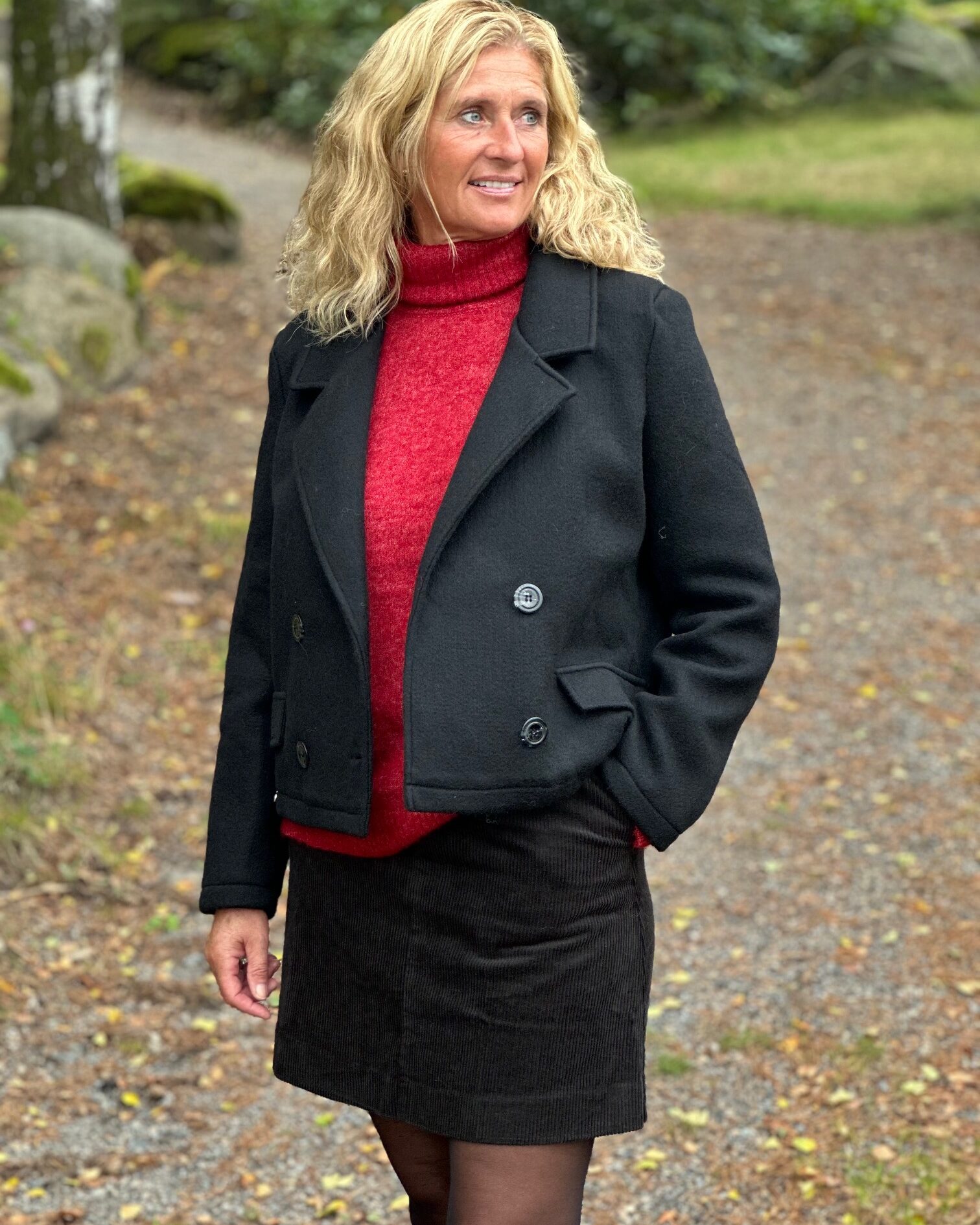 Short wool coat